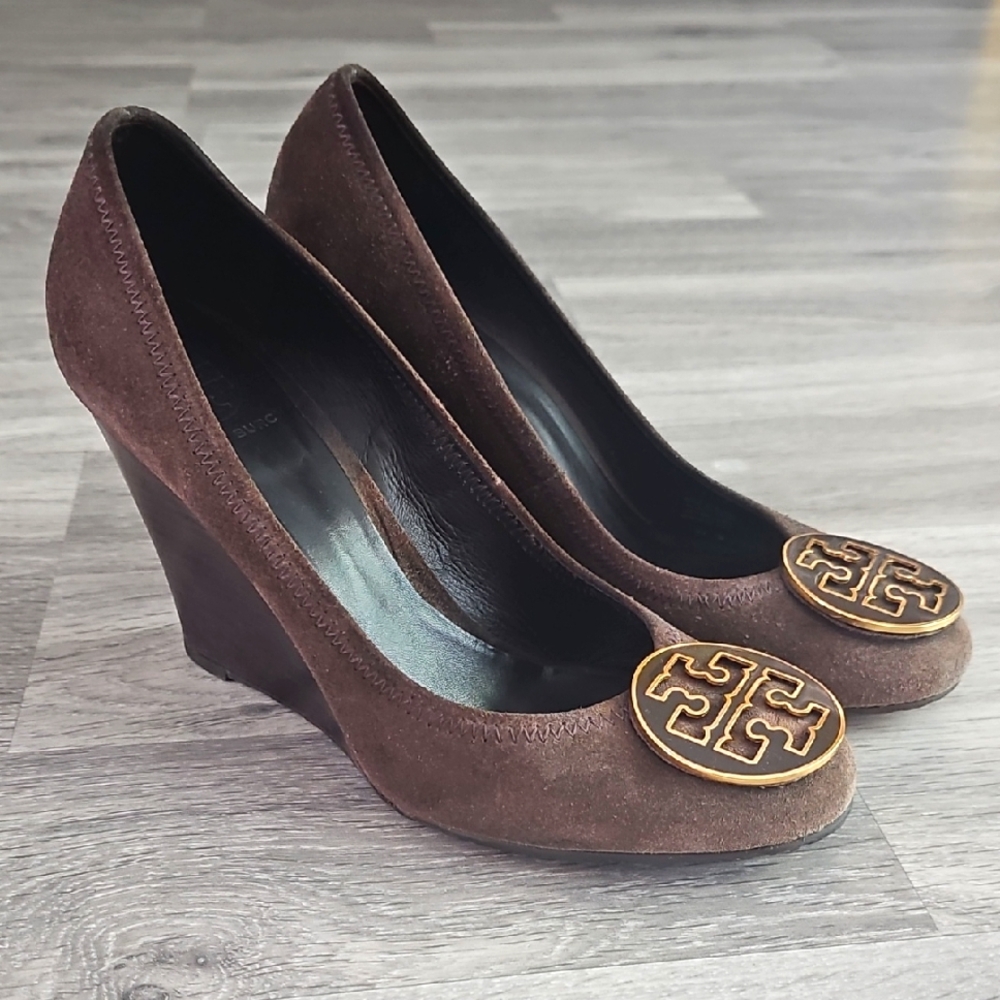 Tory Burch Brown Sophie Wedge US 9